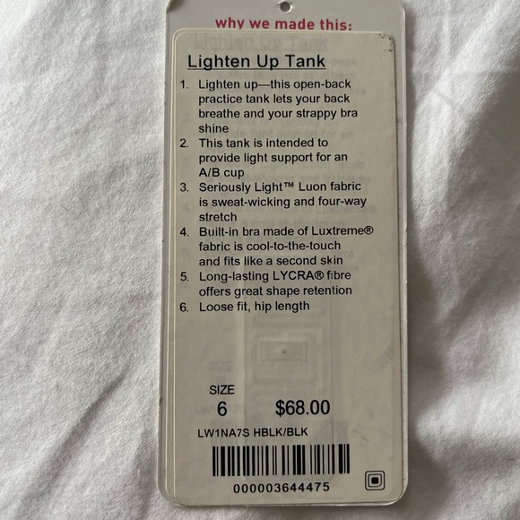 Lululemon Workout Tank Top with Built-in bra - Picture 10 of 15